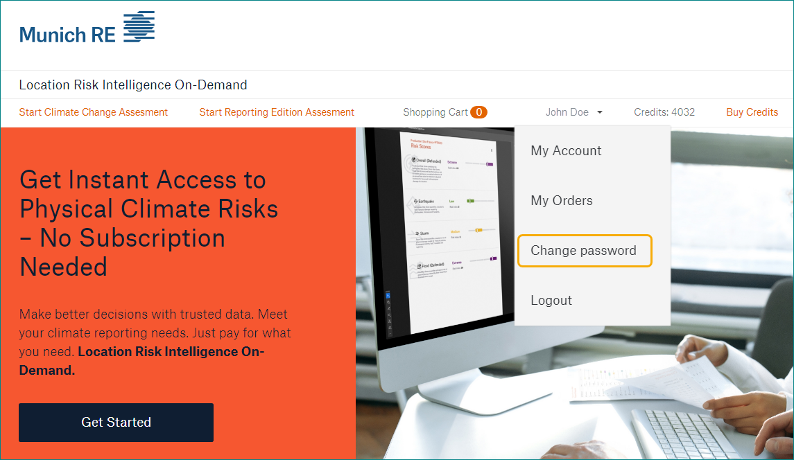 on-demand - home - change password.png
