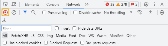 HAR - devtools - record.png