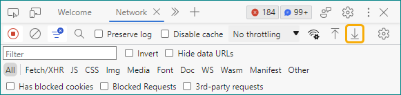 HAR -edge - devtools - download.png